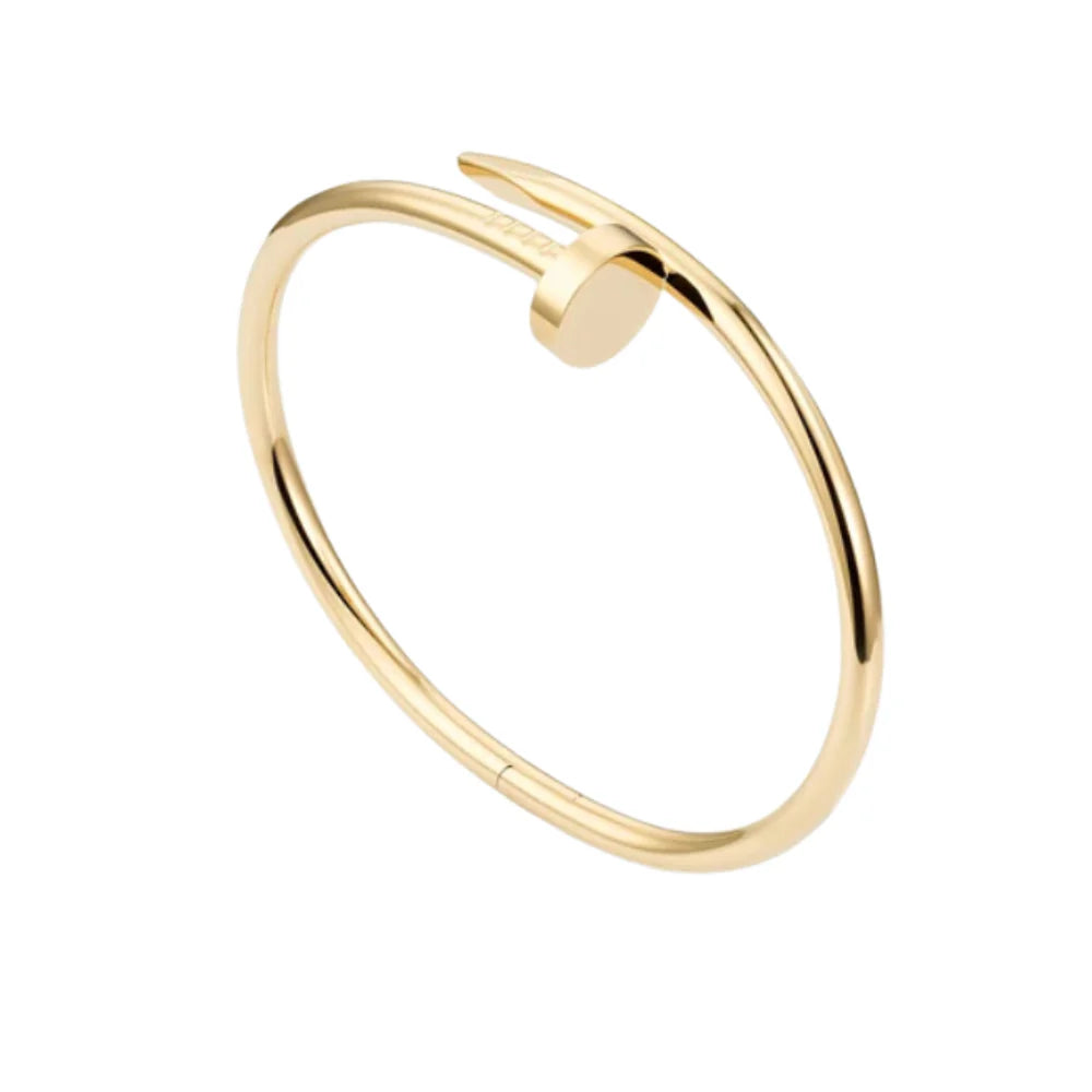 Bracelete Dourado Prego Vestimi – Elegância com Atitude