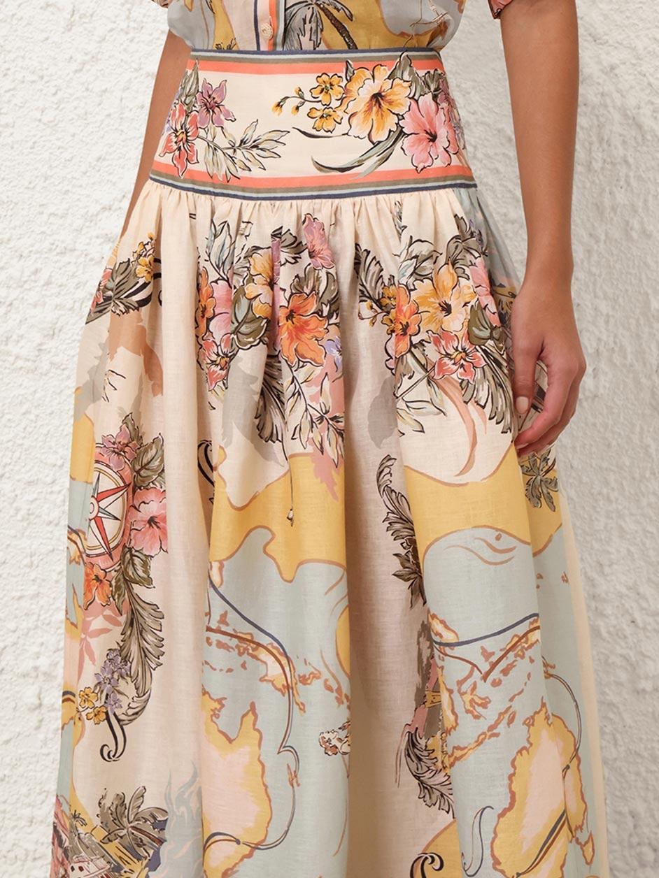 Saia Longa Estampada Flora Tropic – Verzano Resort