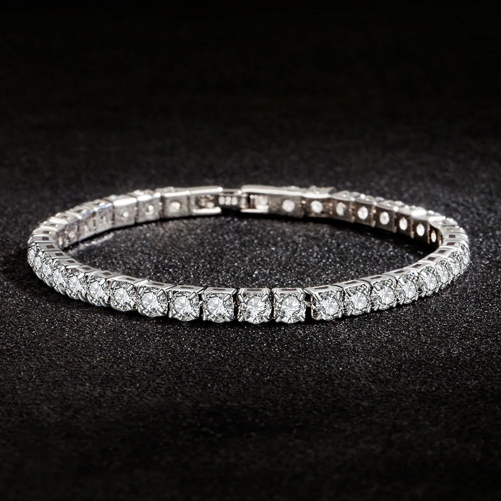 Pulseira Riviera Prata com Zircônias