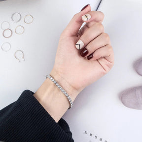 Pulseira Riviera Prata com Zircônias