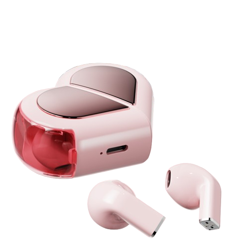 fone de coração interativo vestimi
