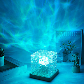 Luminária portátil simuladora de oceano